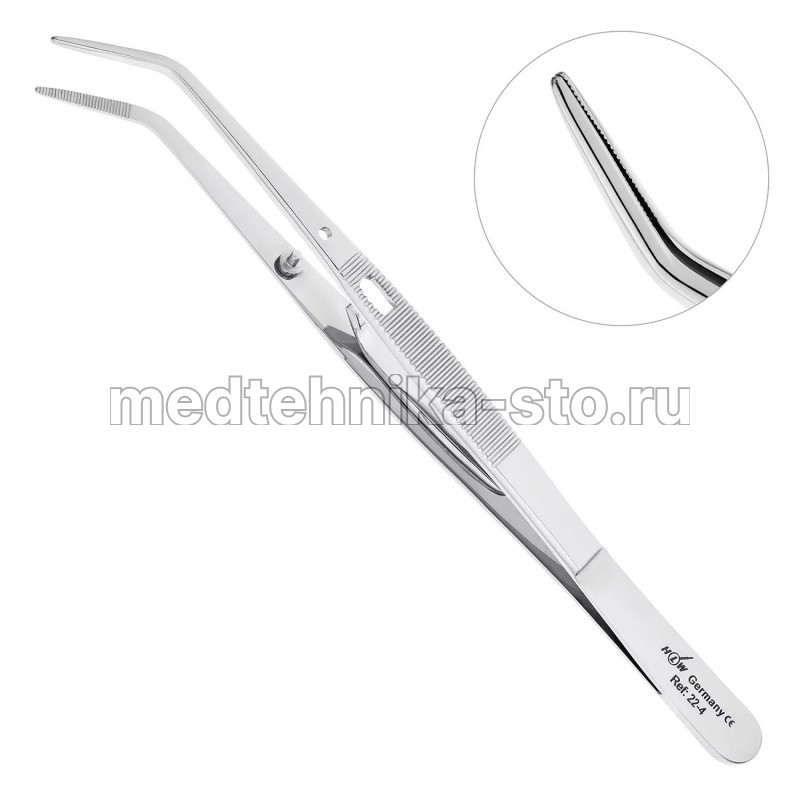 Пинцет стоматологический College с зажимом 150 мм Германия