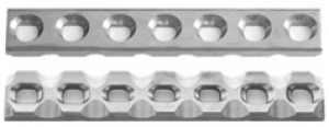 Пластина прямая узкая 13,5х4,5 мм, дл. 268 мм, 15 отв.