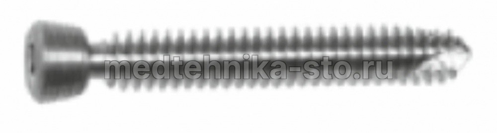 Винт спонгиозный с УС с конич.резьбой д.5,0 мм, дл.100 мм